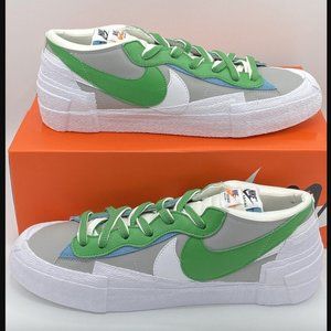 Nike x Sacai Blazer Low Classic Green Grey White Size 13 DD1877-001 NEW WITH BOX